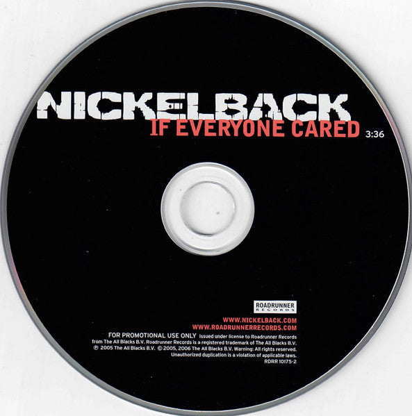 Nickelback : If Everyone Cared (CD, Single, Promo)