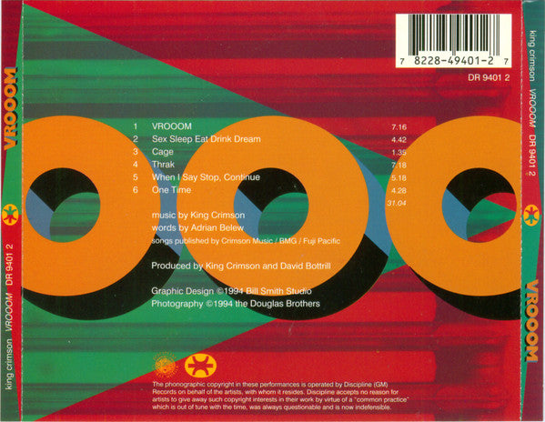 King Crimson : VROOOM (CD, EP)