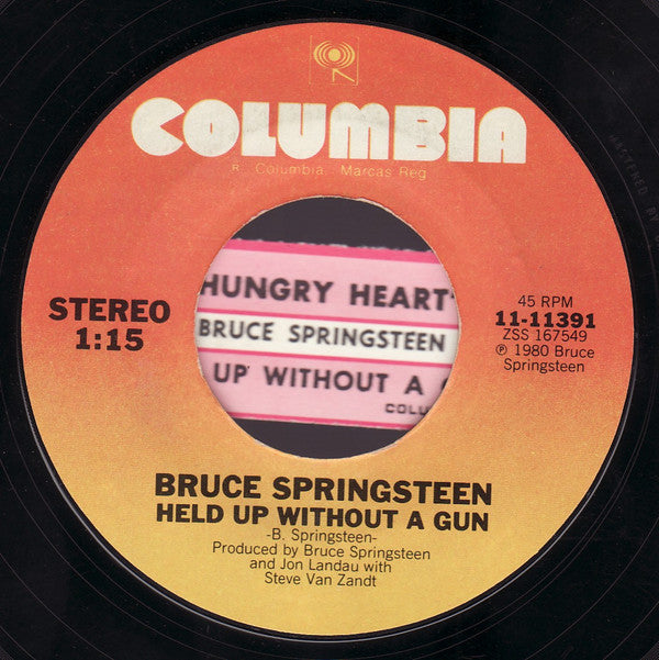 Bruce Springsteen : Hungry Heart (7", Single, Styrene)