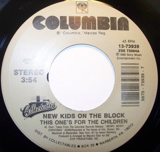 New Kids On The Block : This One's For The Children (7", RE)