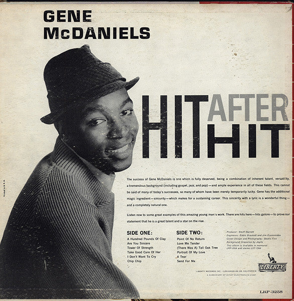 Eugene McDaniels : Hit After Hit (LP, Album, Mono, Ind)
