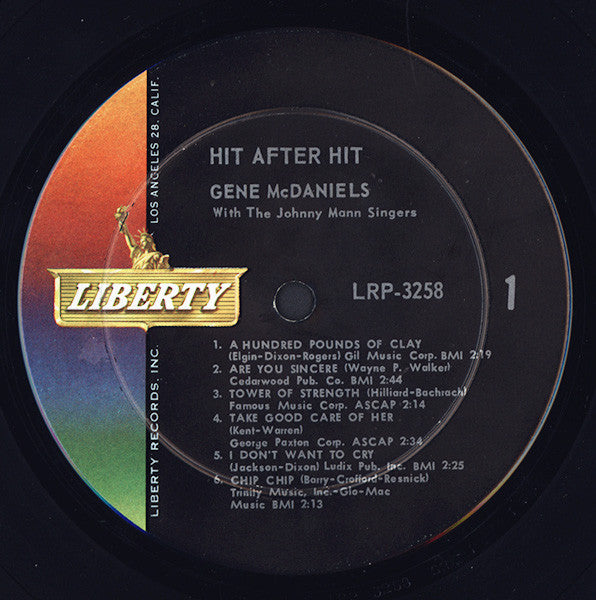 Eugene McDaniels : Hit After Hit (LP, Album, Mono, Ind)