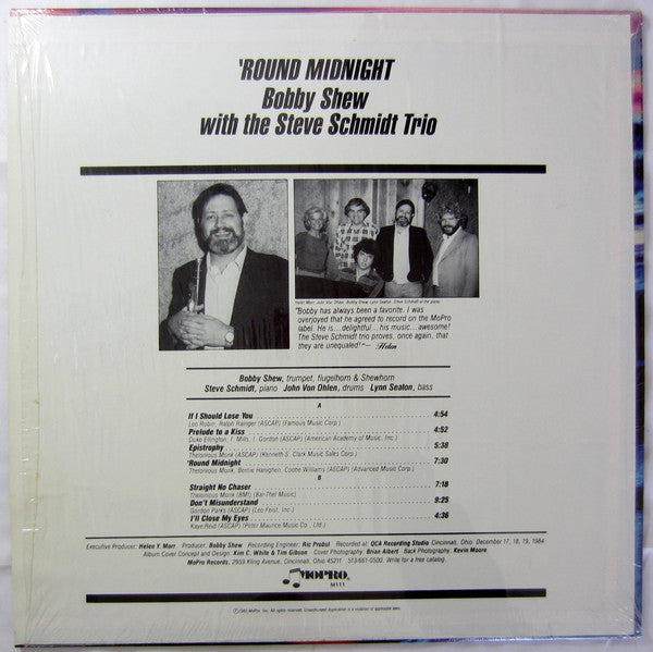 Bobby Shew With The Steve Schmidt Trio : 'Round Midnight (LP)