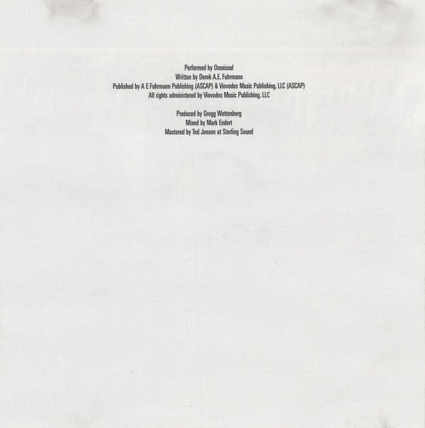 Omnisoul : Not Giving Up (CD, Single, Promo)