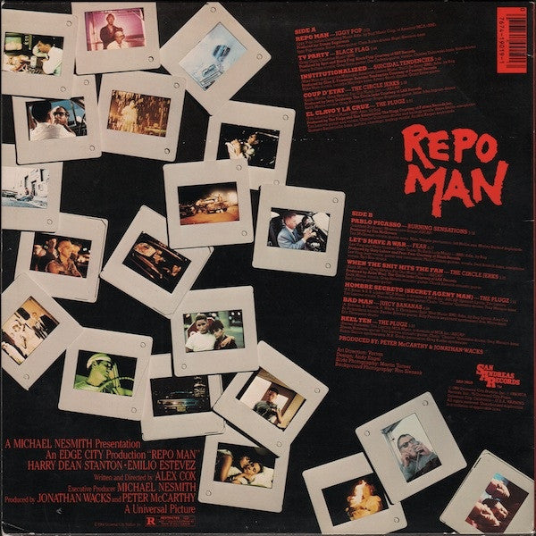 Various : Repo Man (Music From The Original Motion Picture Soundtrack) (LP, Album, Pin)