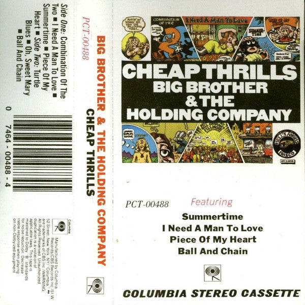 Big Brother & The Holding Company : Cheap Thrills (Cass, Album, RE)