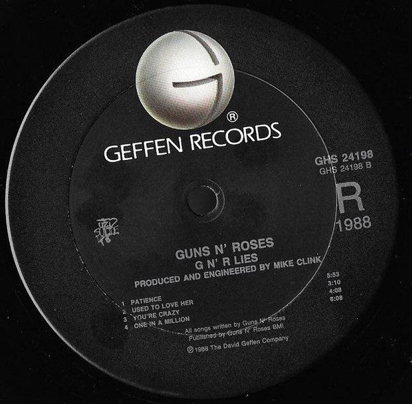 Guns N' Roses : G N' R Lies (LP, Album, Club, CH)