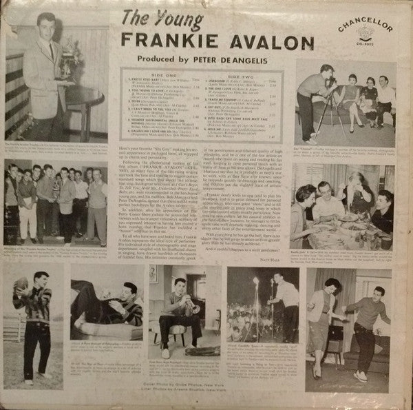 Frankie Avalon : The Young Frankie Avalon (LP, Album, Mono)