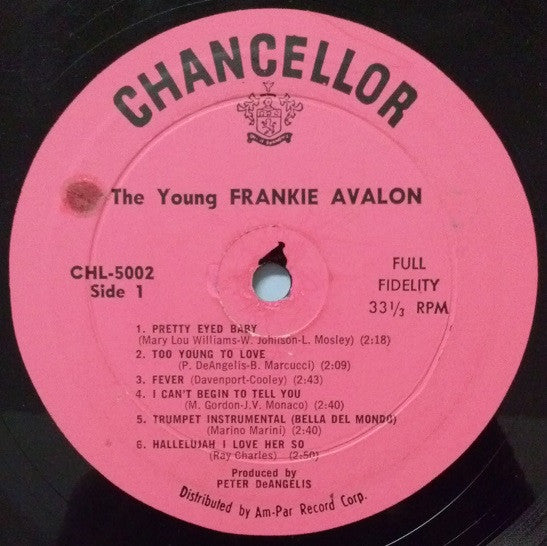 Frankie Avalon : The Young Frankie Avalon (LP, Album, Mono)
