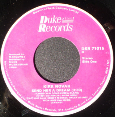 Kirk Novak : Send Her A Dream/Love Is The Ballet (7", Single)