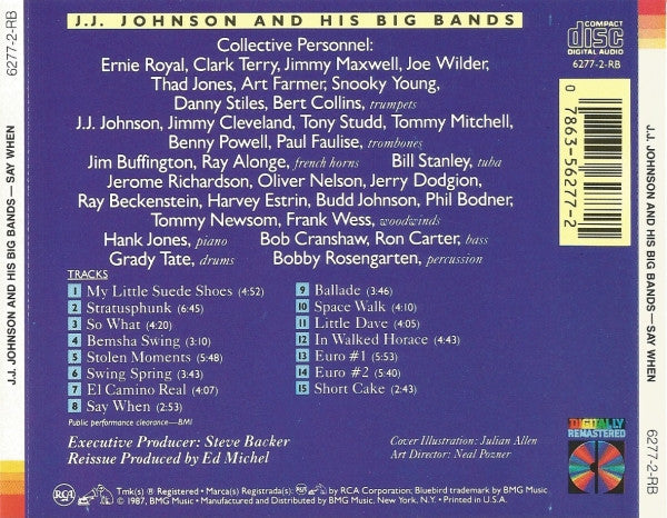 J.J. Johnson And His Big Band : Say When (CD, Comp, RM)