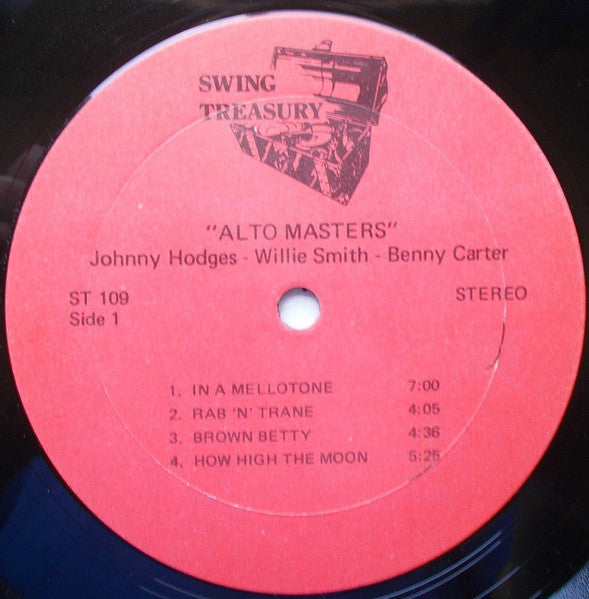 Johnny Hodges, Benny Carter, Willie Smith (2) : Great Moments in Jazz Vol.2: Alto Masters (LP, Comp)