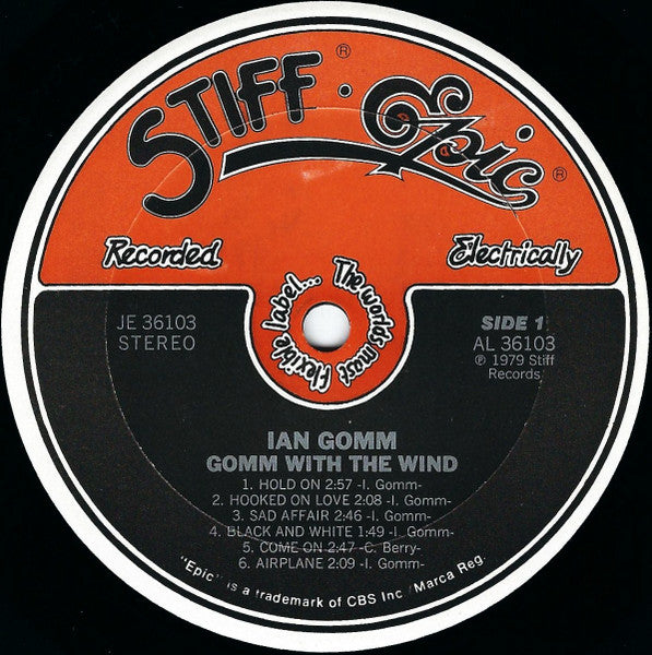 Ian Gomm : Gomm With The Wind (LP, Album, Ter)