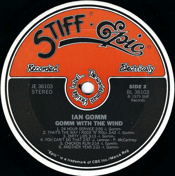 Ian Gomm : Gomm With The Wind (LP, Album, Ter)