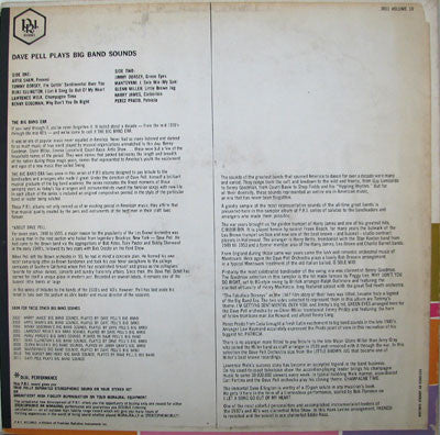 Dave Pell : Plays Big Band Sounds (LP, Yel)