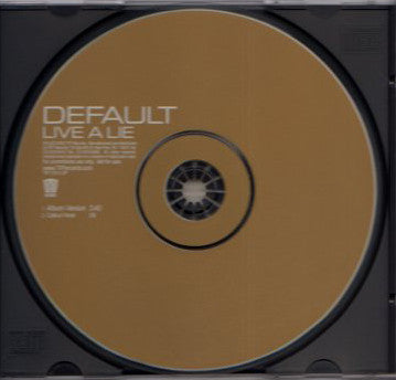 Default (4) : Live A Lie (CD, Single, Promo)