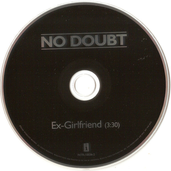 No Doubt : Ex-Girlfriend (CD, Single, Promo)