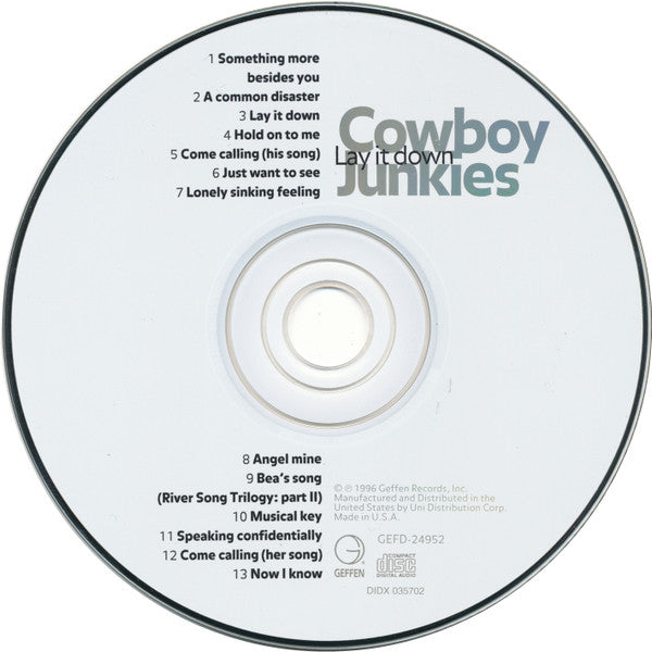 Cowboy Junkies : Lay It Down (CD, Album)