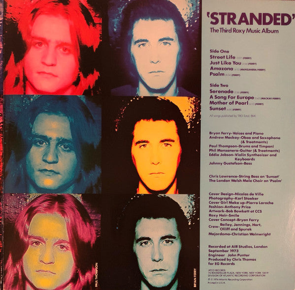 Roxy Music : Stranded (LP, Album, Pre)