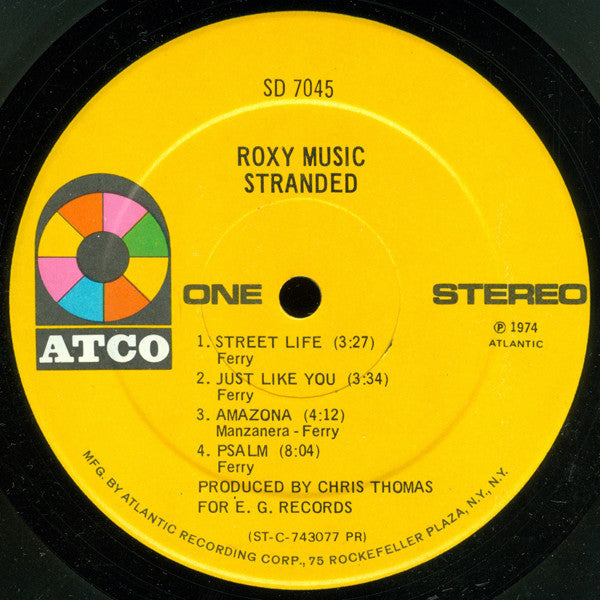 Roxy Music : Stranded (LP, Album, Pre)