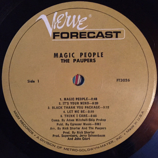 The Paupers : Magic People (LP, Album, Mono, MGM)