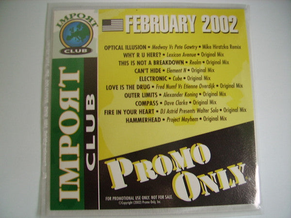 Various : Promo Only Import Club: February 2002 (CD, Comp, Promo)