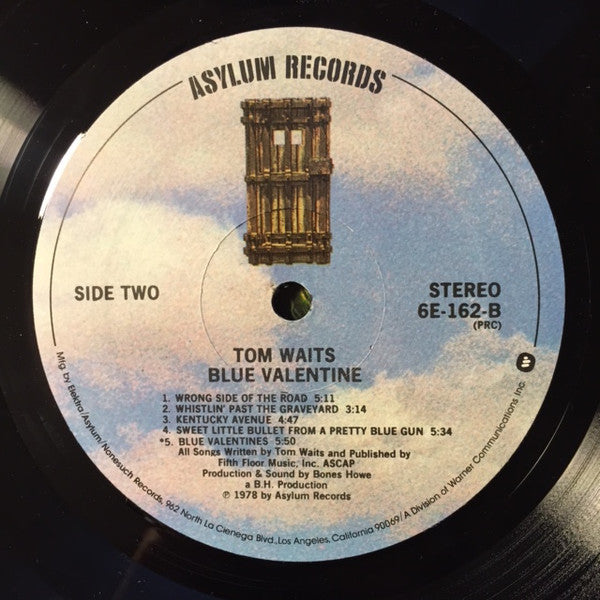 Tom Waits : Blue Valentine (LP, Album, Gat)