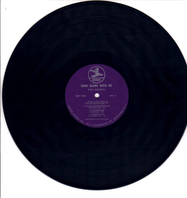Eddie Jefferson : Come Along With Me (LP, Album, RP)