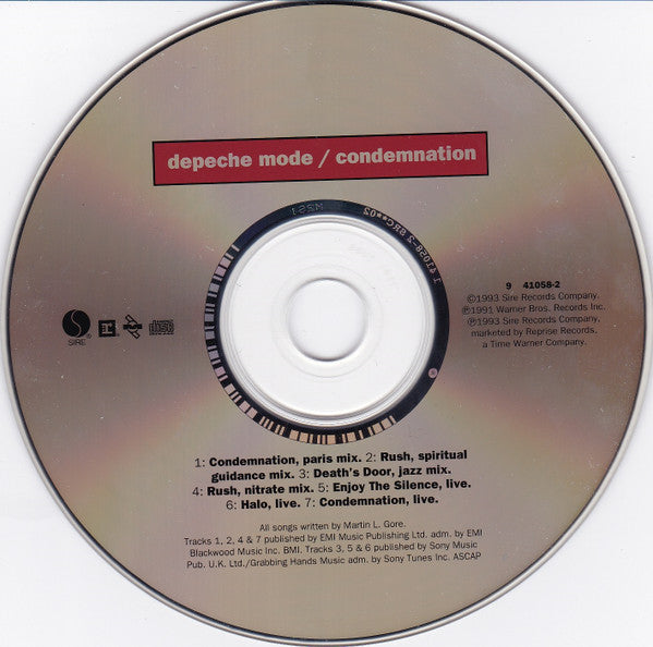 Depeche Mode : Condemnation (CD, Maxi, RP, FLP)