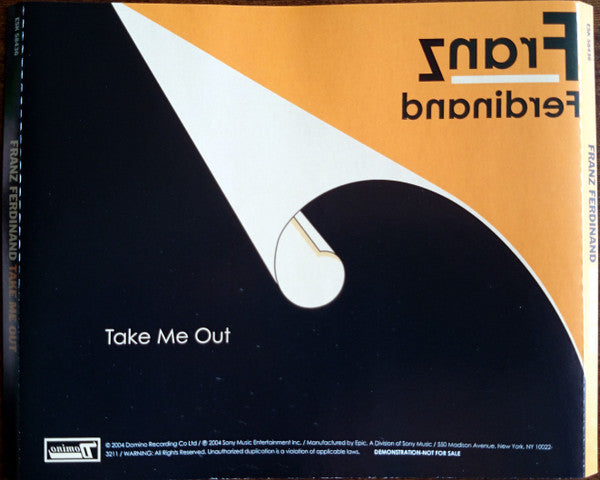 Franz Ferdinand : Take Me Out (CD, Single, Promo)