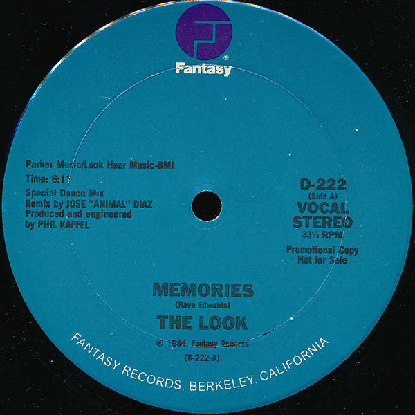 The Look (4) : Memories (12", Promo)