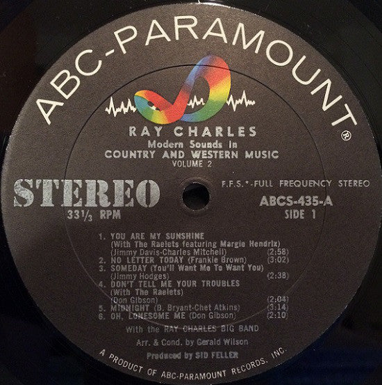 Ray Charles : Modern Sounds In Country And Western Music Volume Two (LP, Album)