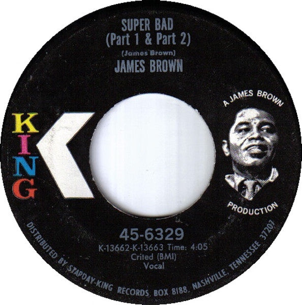 James Brown : Super Bad (7", Single)