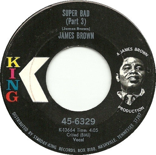 James Brown : Super Bad (7", Single)