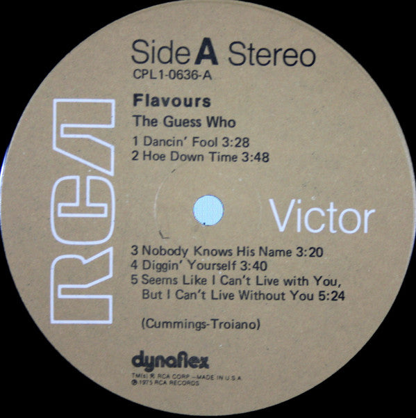 The Guess Who : Flavours (LP, Album, RP, Tan)