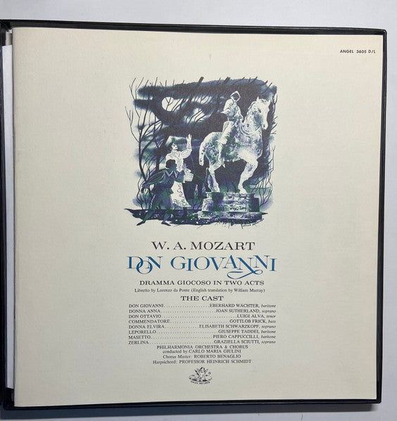Wolfgang Amadeus Mozart - Philharmonia Orchestra And Philharmonia Chorus, Carlo Maria Giulini : Don Giovanni (4xLP, RP + Box)