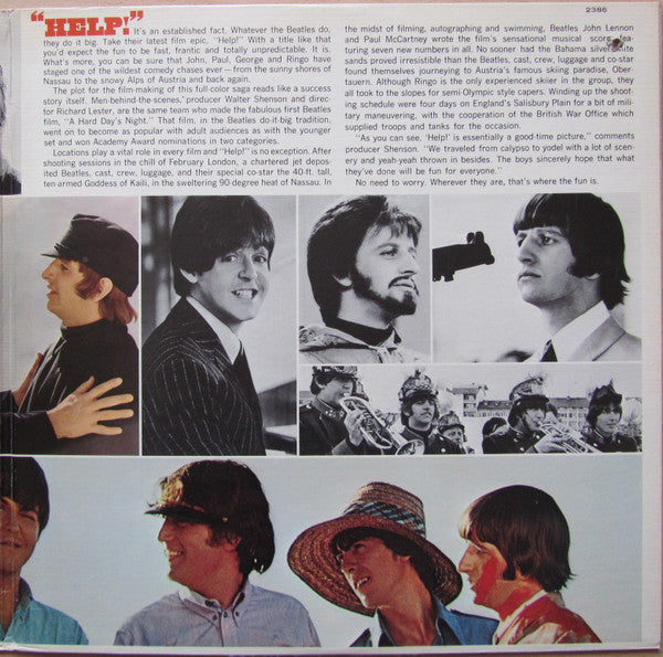 The Beatles : Help! (Original Motion Picture Soundtrack) (LP, Album, Mono, Gat)