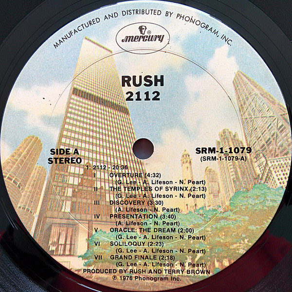 Rush : 2112 (LP, Album, Ter)