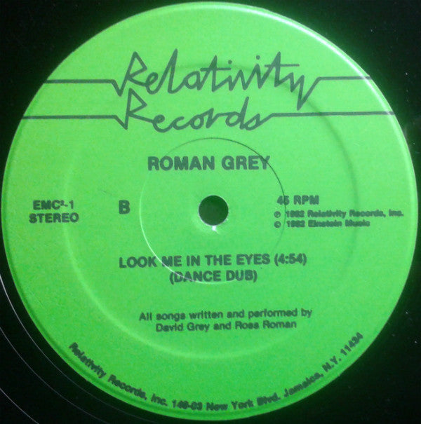 Roman Grey : Look Me In The Eyes (12")