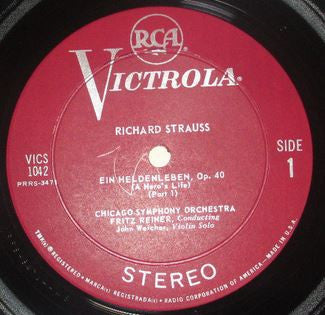 Richard Strauss, Fritz Reiner / Chicago Symphony Orchestra : Ein Heldenleben (LP, RE)
