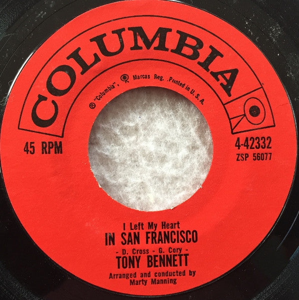 Tony Bennett : I Left My Heart In San Francisco / Once Upon A Time (7", Single, Pic)