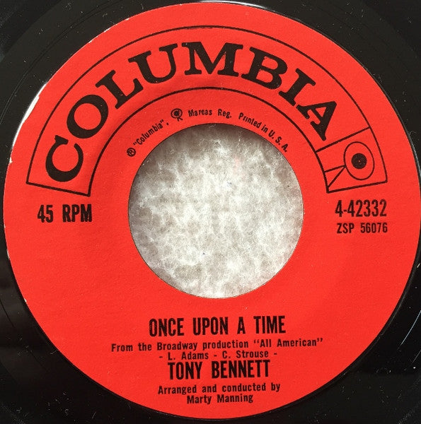 Tony Bennett : I Left My Heart In San Francisco / Once Upon A Time (7", Single, Pic)