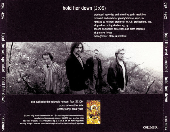 Toad The Wet Sprocket : Hold Her Down (CD, Single, Promo)