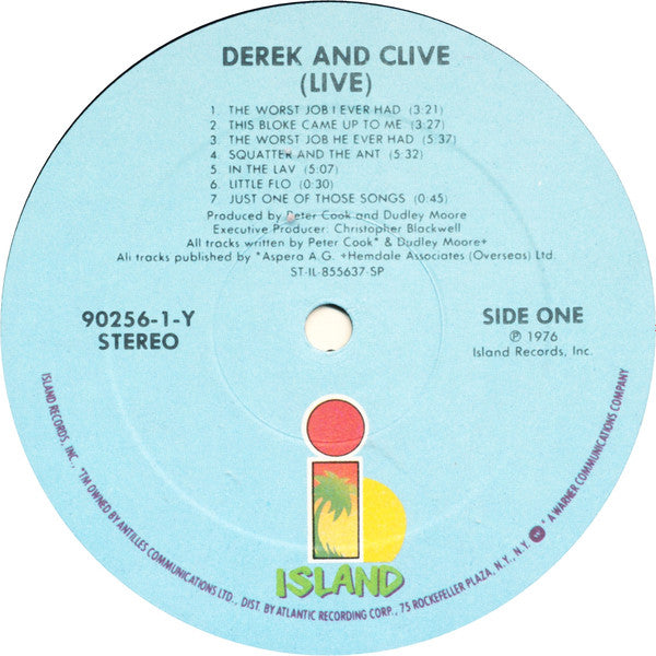 Peter Cook & Dudley Moore Present Derek And Clive* : (Live) (LP, Album, RE, Spe)