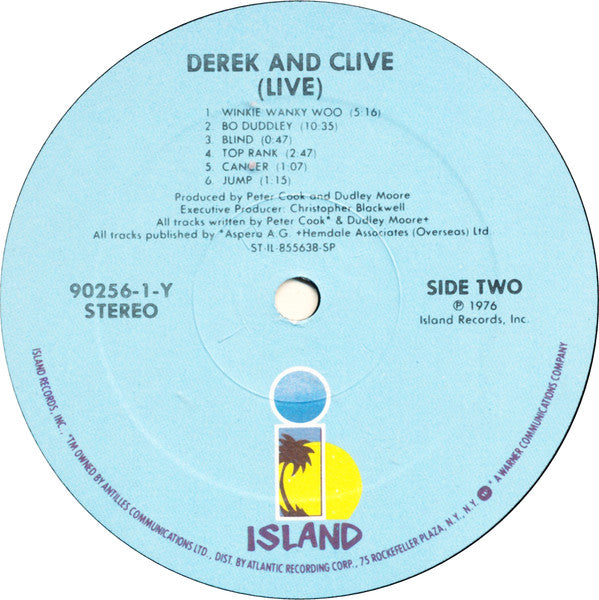 Peter Cook & Dudley Moore Present Derek And Clive* : (Live) (LP, Album, RE, Spe)