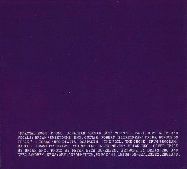 Brian Eno : Fractal Zoom (CD, Maxi, RP, Dig)