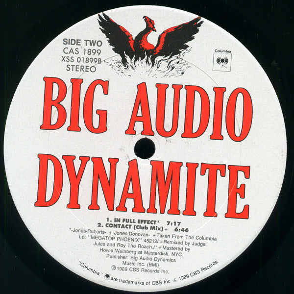 Big Audio Dynamite : Contact (12", Promo)