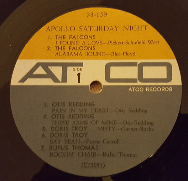 Various : Apollo Saturday Night (LP, Comp, Mono)