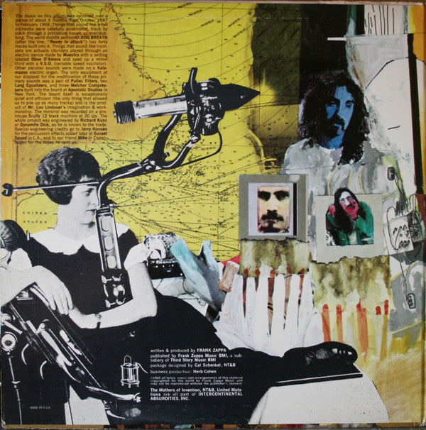 The Mothers : Uncle Meat (2xLP, Album, Wit)