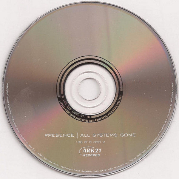 Presence : All Systems Gone (CD, Album)